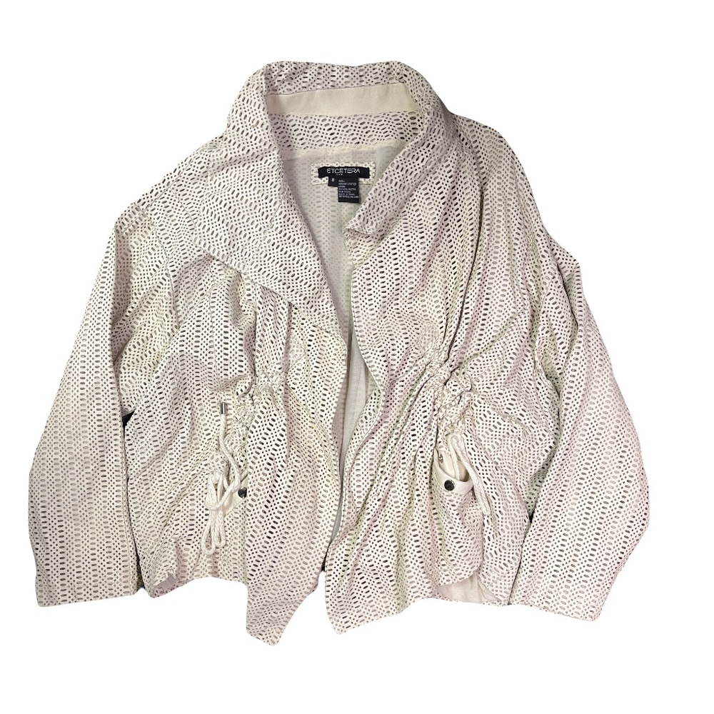 Etcetera Leather Jacket Size 8 - image 1